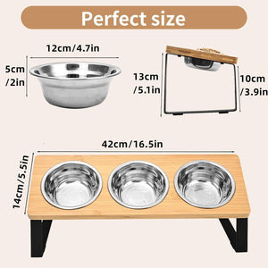 Transform Your Pet's Dining Experience with the Log Pet Feeding Rack