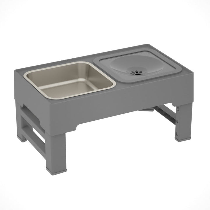 Upgrade Your Pet's Mealtime with the Stainless Stand Adjustable Height Pet Feeding Bowl