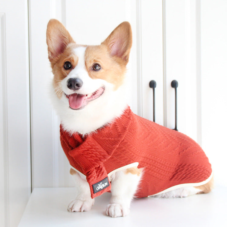 Discover the Adventure with the Dog Clothes Vintage Twist Pet Sweater