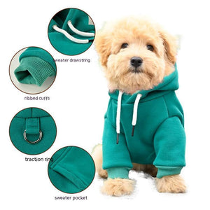 The Ultimate Style Statement for Your Pup: Pet Dog Fashion Simple Hooded Sweater