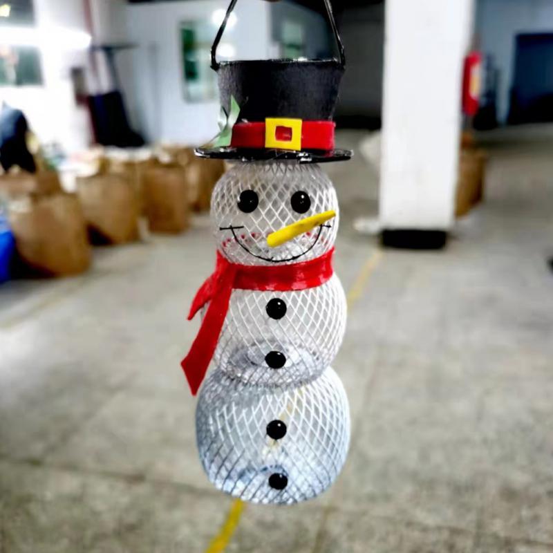 Snowman Bird Style Pendant Red Bird Feeder