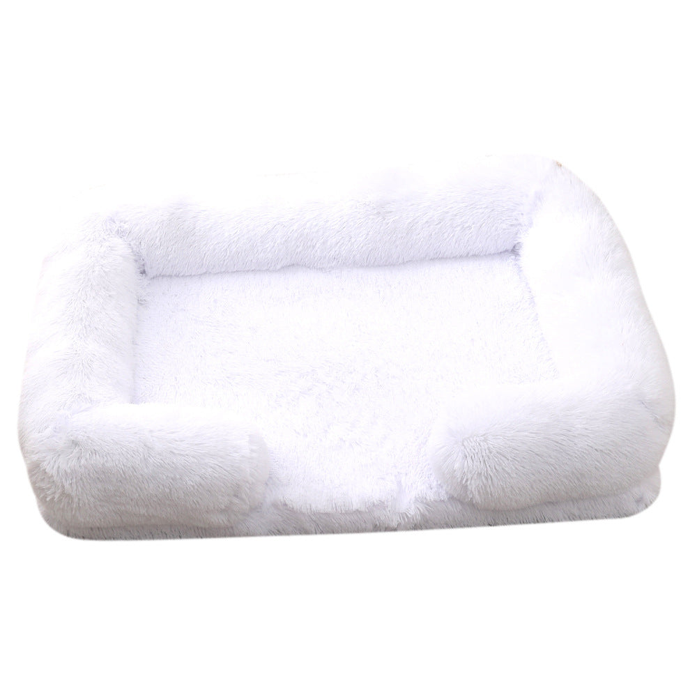 Plush Round Winter Pet Bed