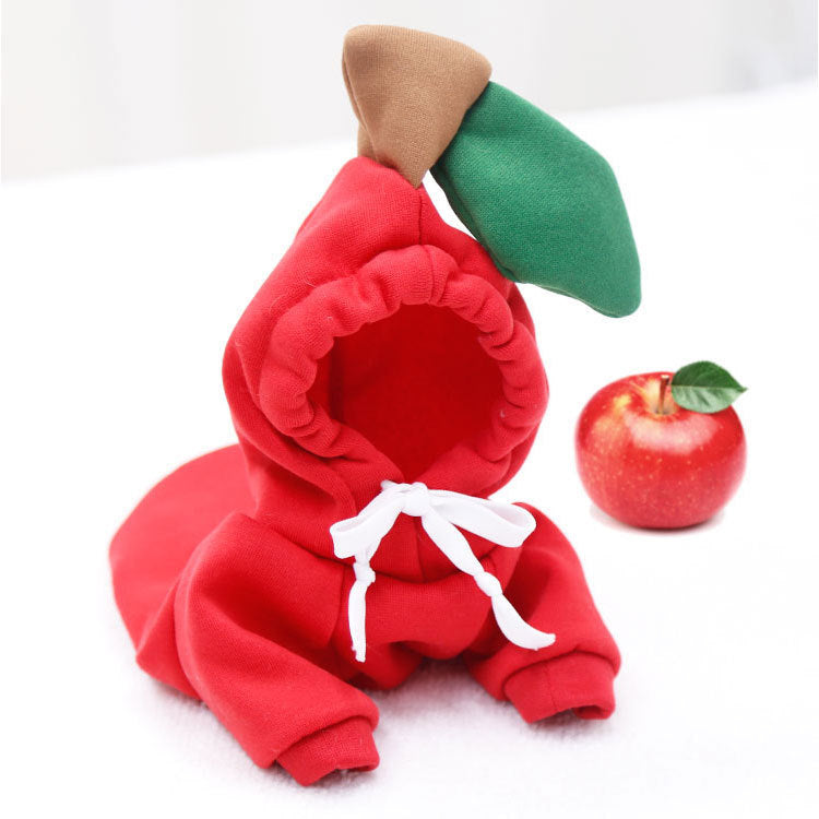 Hooded Sweater Apricot Pet Clothes
