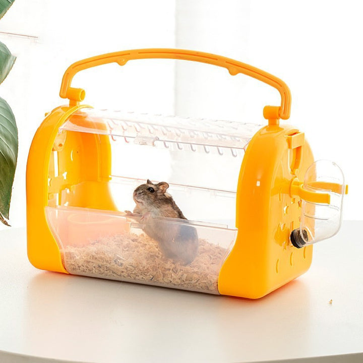 Portable Transparent Hamster Out To Carry Cage