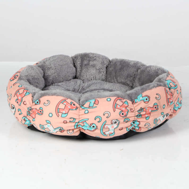 Calming Donut Round Fluffy Pet Bed