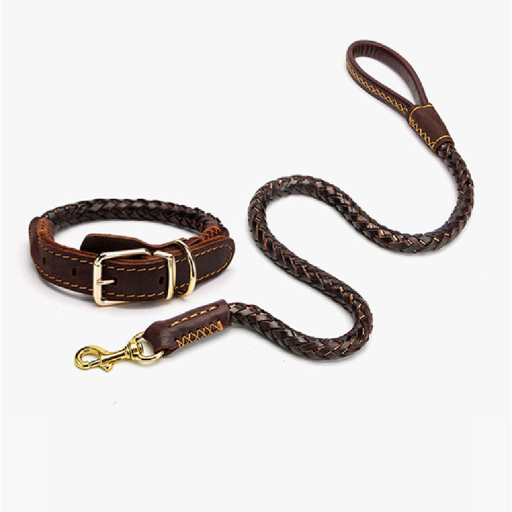 Leather Medium And Large Anti-breakaway Chain
