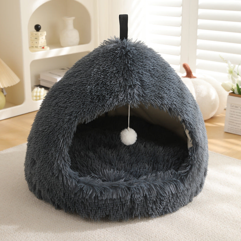 Winter Plush Warm Pet Bed