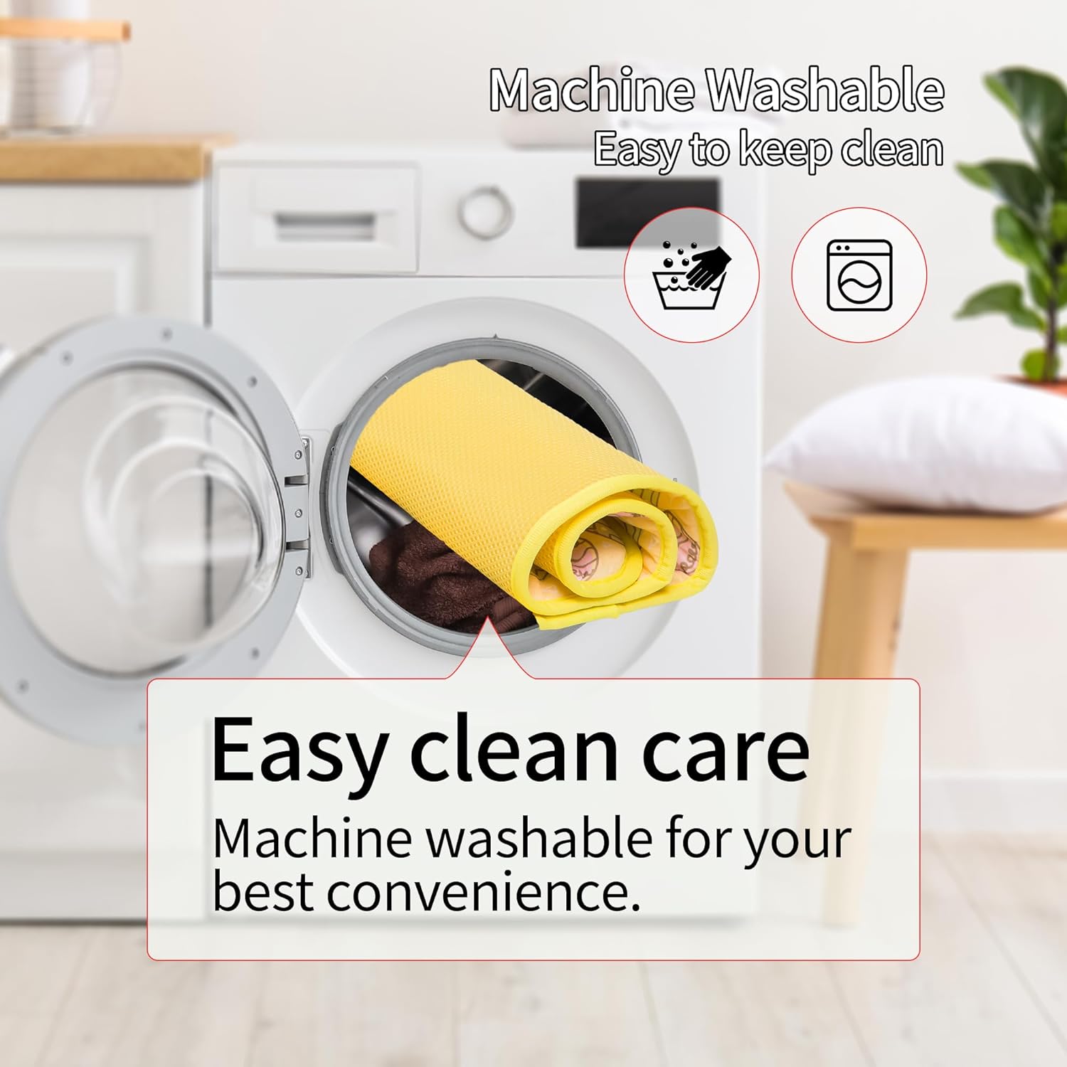 Calming Fluffy Flower Washable Pet Bed