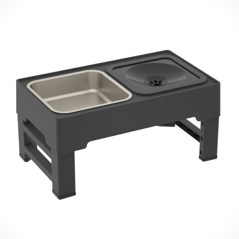 Stainless Stand Adjustable Height Pet Feeding Bowl