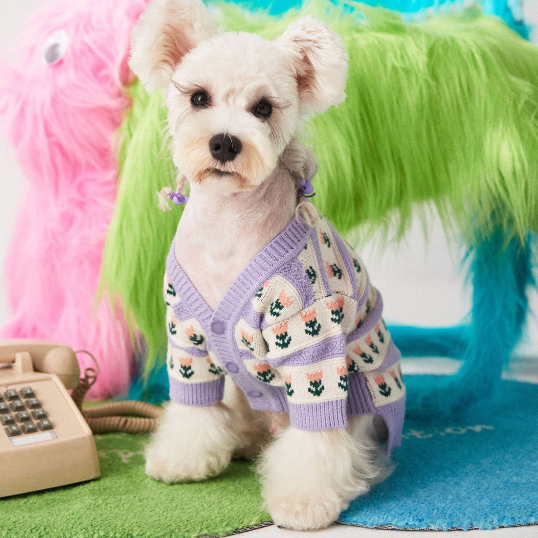 Pet Dog Sweater Cardigan