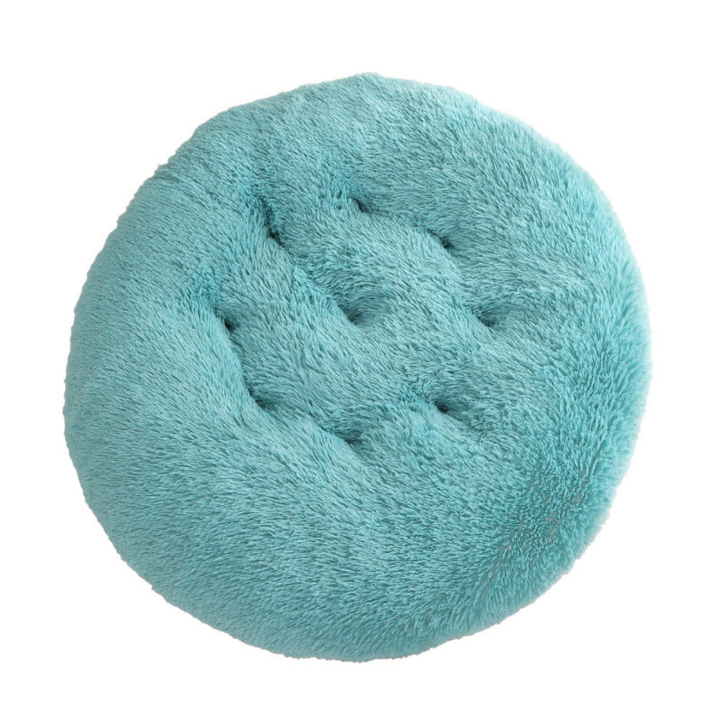 Round Pet Plush Warm Sleep Dog Bed
