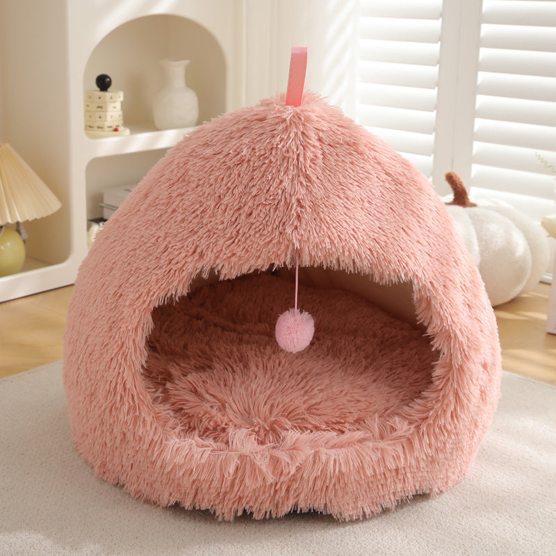 Winter Plush Warm Pet Bed