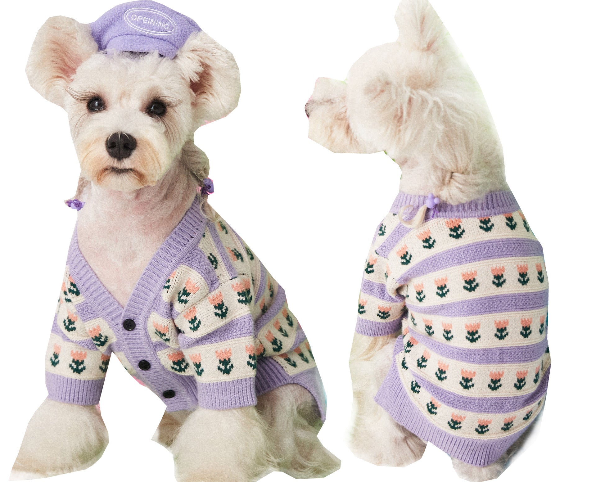 Pet Dog Sweater Cardigan