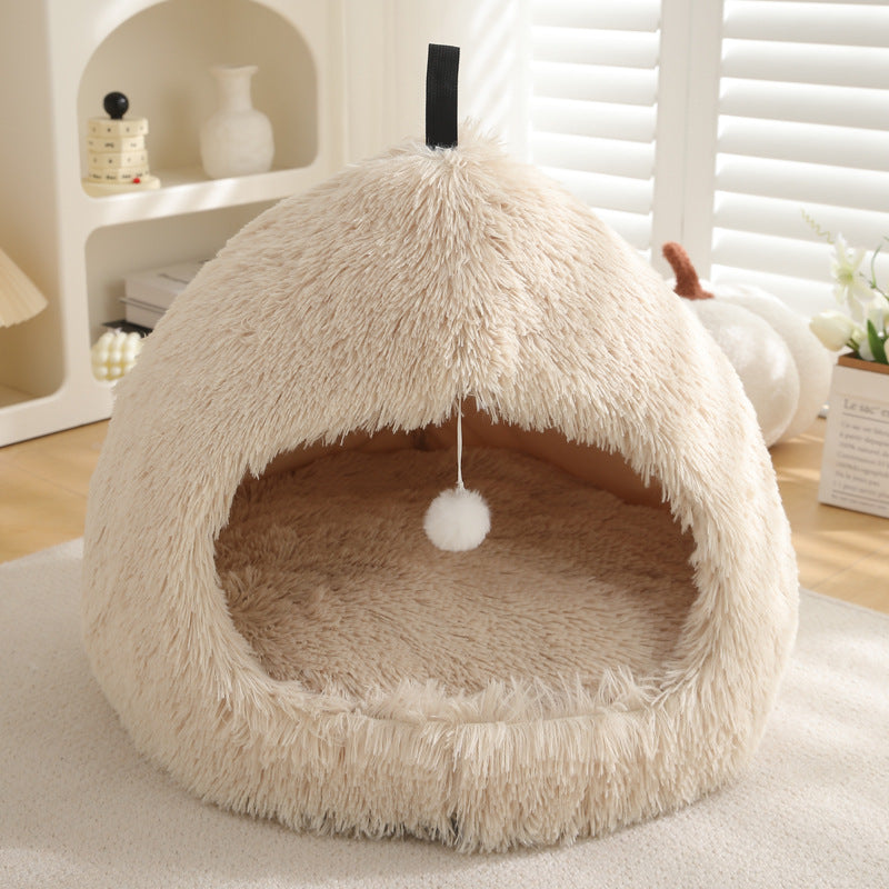 Winter Plush Warm Pet Bed