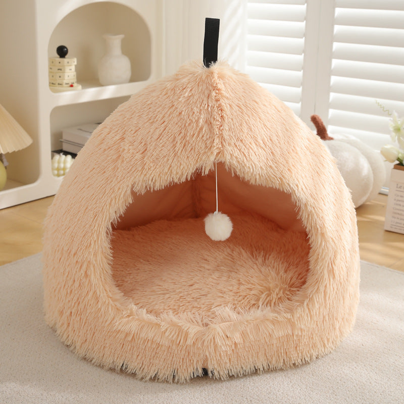 Winter Plush Warm Pet Bed