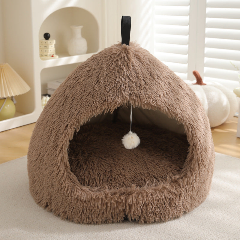 Winter Plush Warm Pet Bed