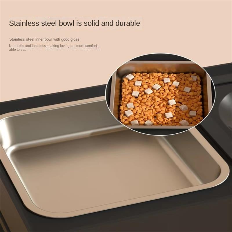 Stainless Stand Adjustable Height Pet Feeding Bowl