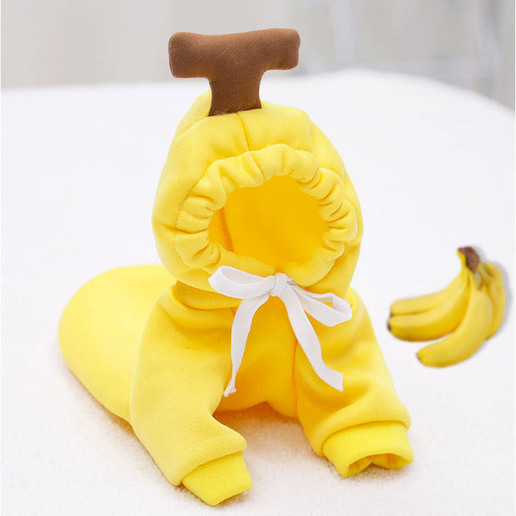 Hooded Sweater Apricot Pet Clothes