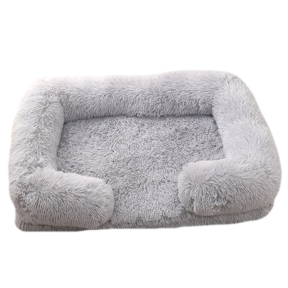 Plush Round Winter Pet Bed