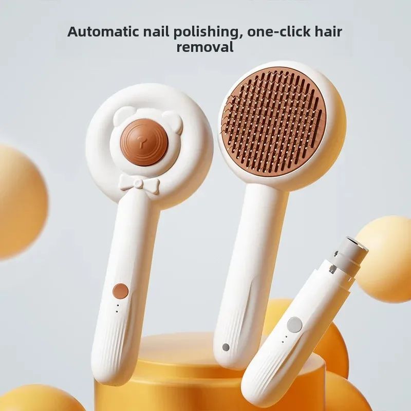 Rechargeable Two-In-One Pet Nail Trimmer Comb